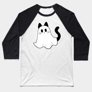 Ghost Kitty Baseball T-Shirt